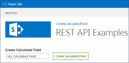 Create Calculated Field